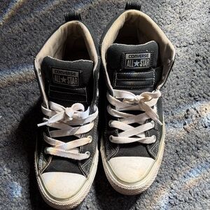 Converse Kids Black & White High-Top Sneakers